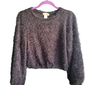 Altar'd State Cropped Fuzzy Sweater Sz Small